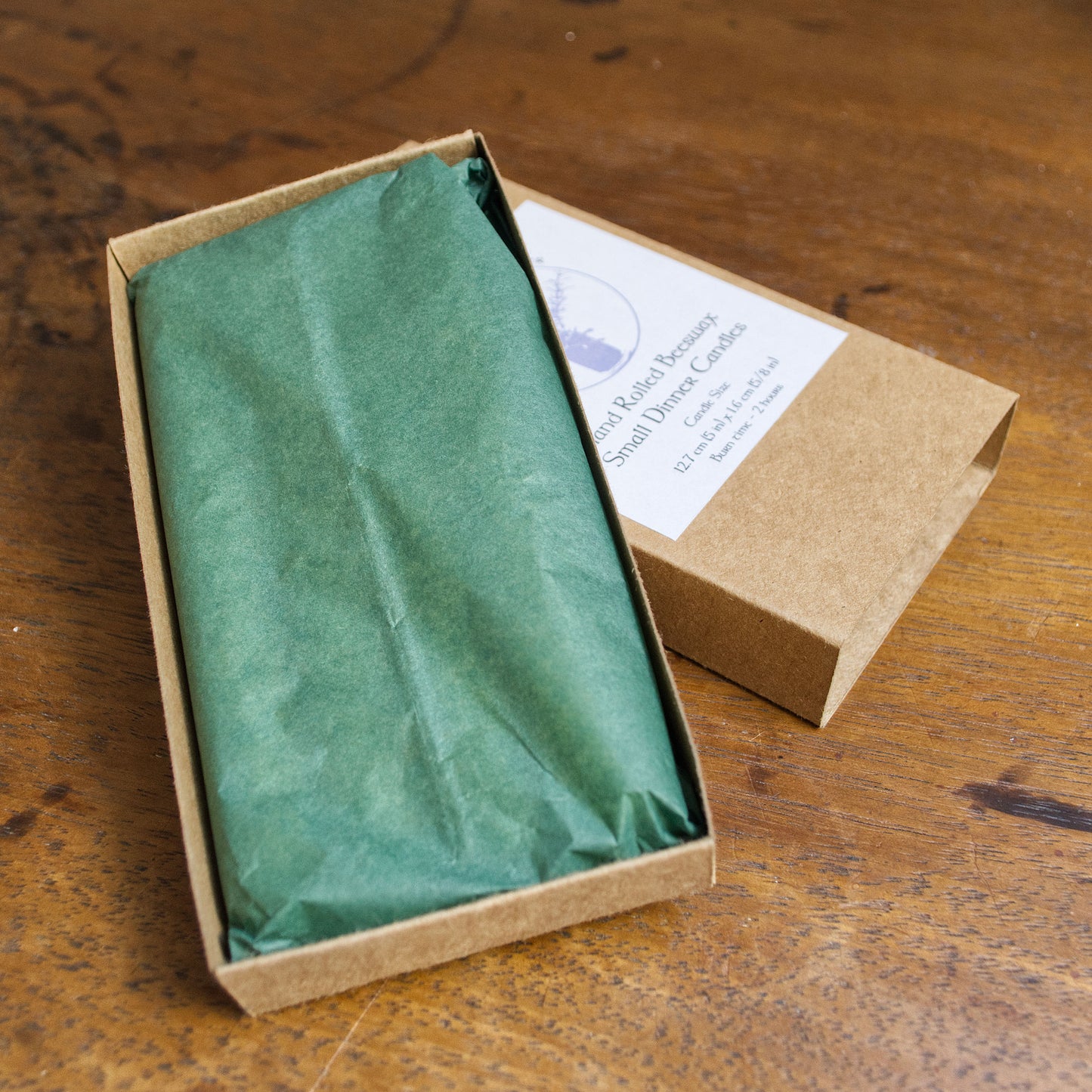 Hand Rolled Beeswax Dinner Candles - Pack of 4