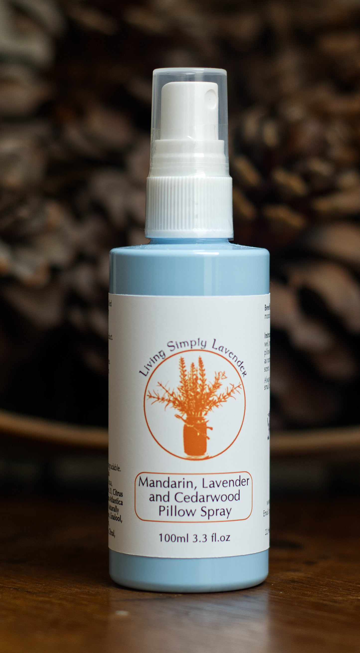 Mandarin, Lavender and Atlas Cedar Wood Pillow Spray