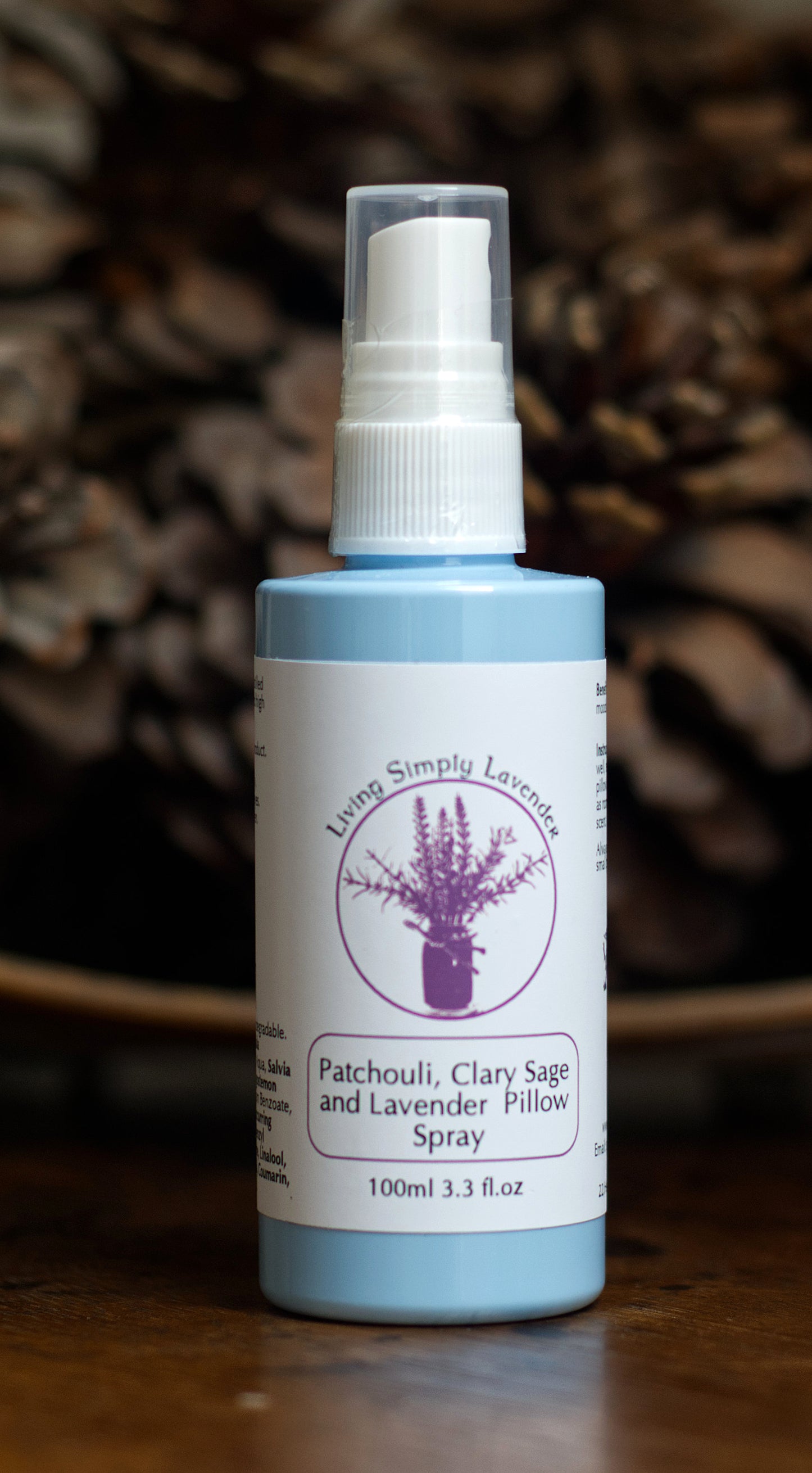 Patchouli, Lavender and Clary Sage Pillow Spray