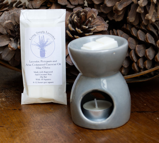 Lavender, Petitgrain and Atlas Cedarwood Essential Oil Wax Melts