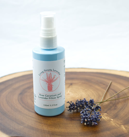 Lavender and Rose Geranium Pillow Spray